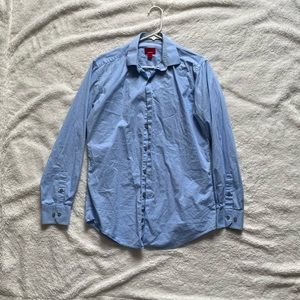 small dress shirt alfani solid light blue color